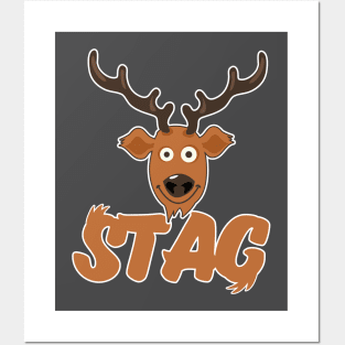 Cartoon Stag Posters and Art